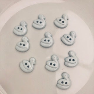 Duck Shaped Button 18mm Pale Blue
