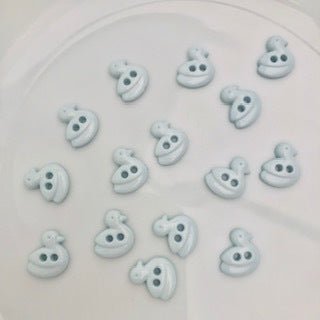 Duck Shaped Button 12mm Pale Blue