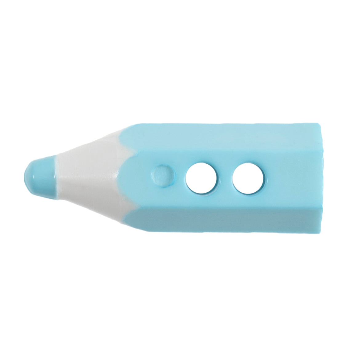 Pencil Shaped Buttons 19mm Light Blue