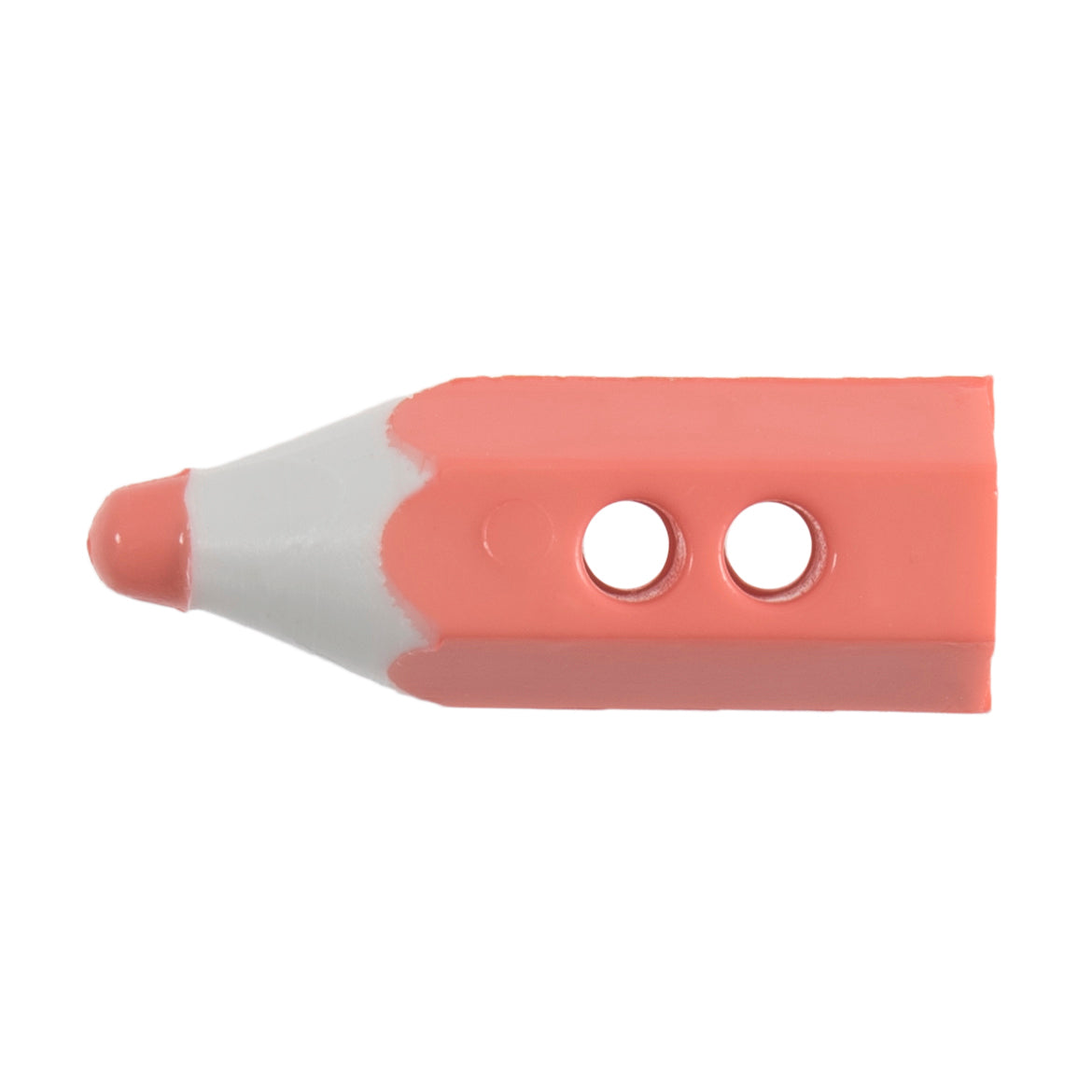 Pencil Shaped Buttons 19mm Coral