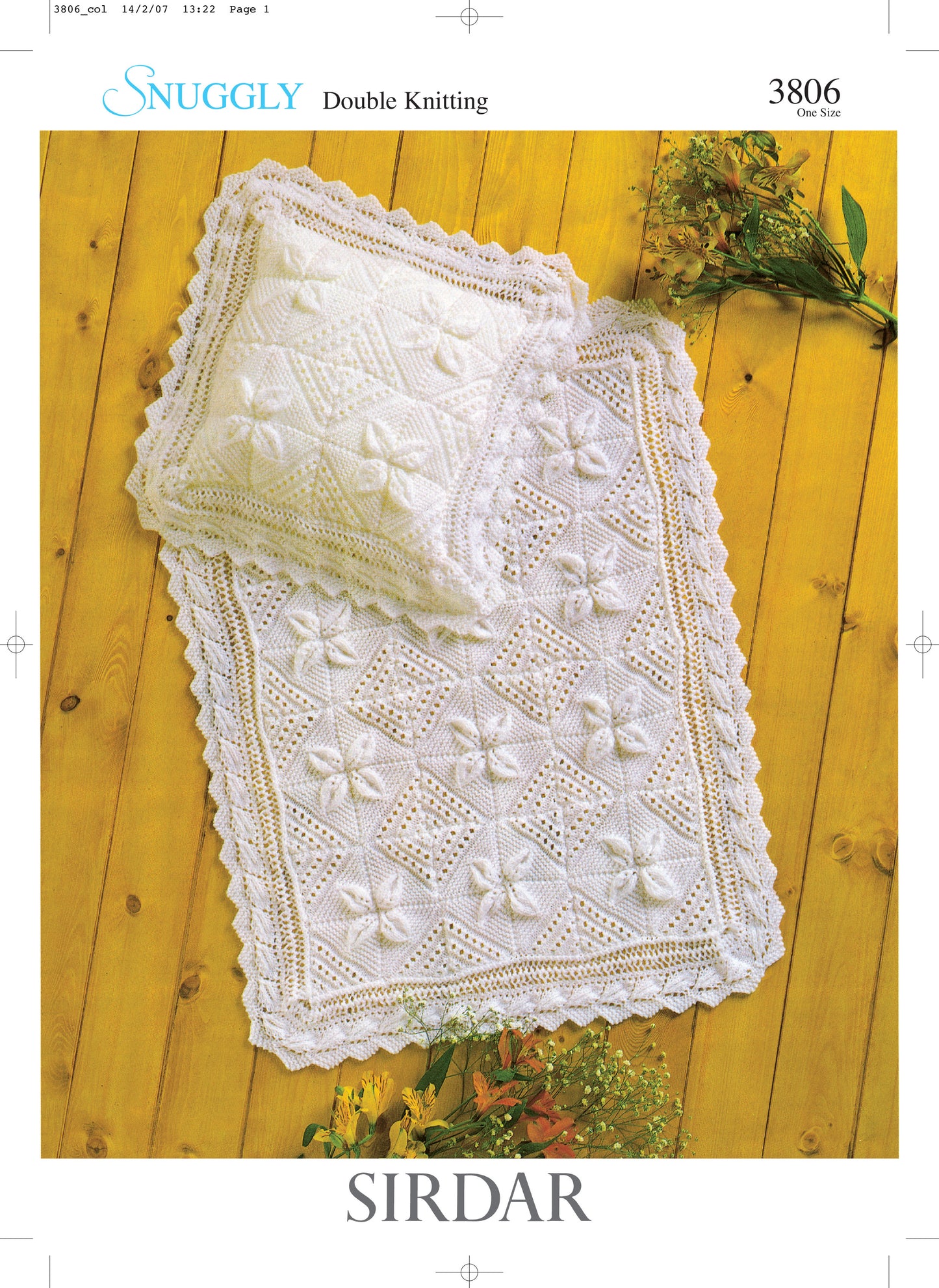 Sirdar: 3806 Blanket & Pillowcase