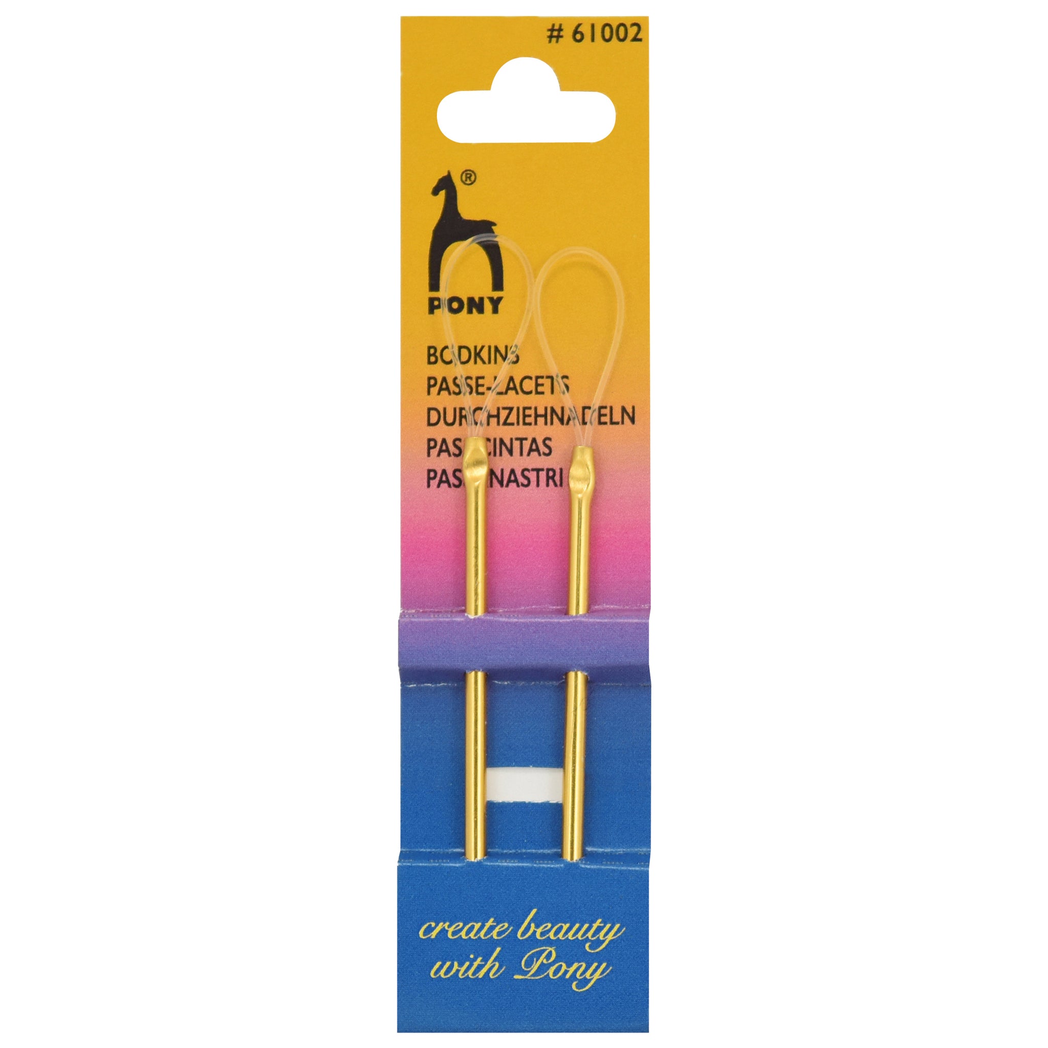 Hand Sewing Needles: Bodkin Coloured 7.5