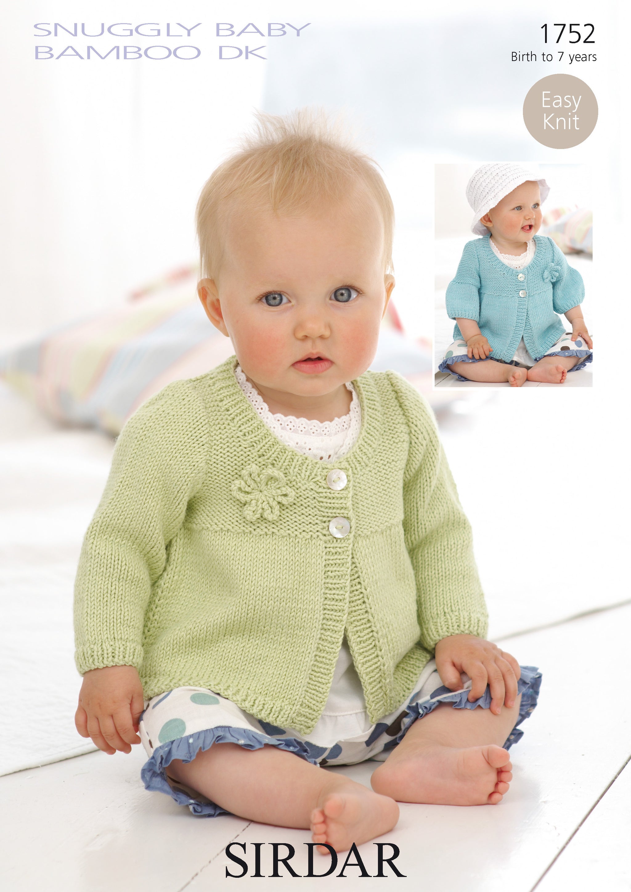 Sirdar 1752 Snuggly Baby Bamboo DK Leaflet