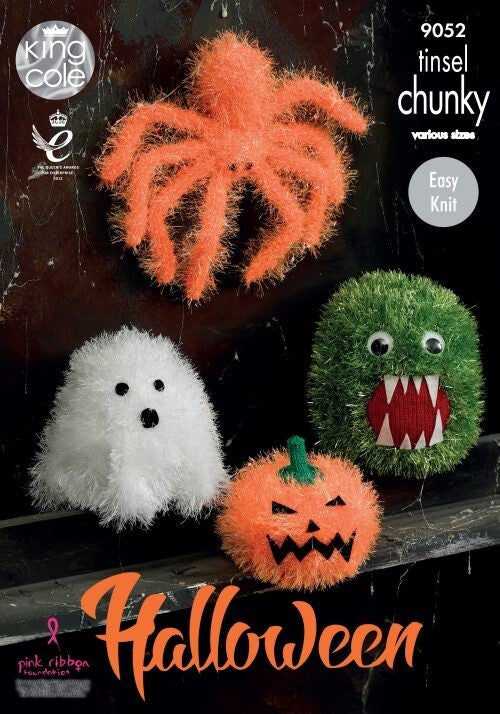 King Cole 9052 Halloween Monsters in Tinsel Chunky and Dollymix DK Pattern