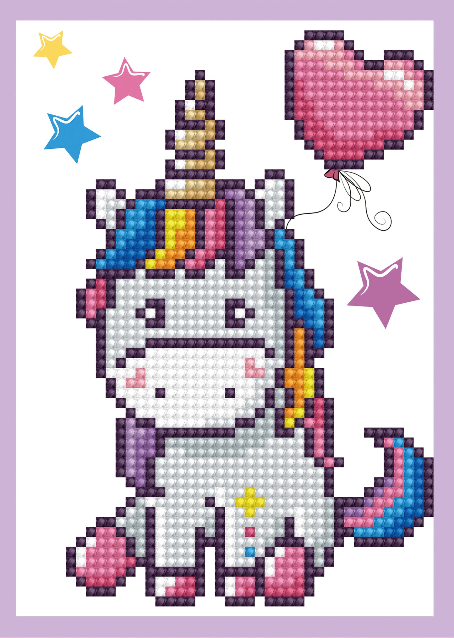 Diamond Doztz Unicorn Greeting Card