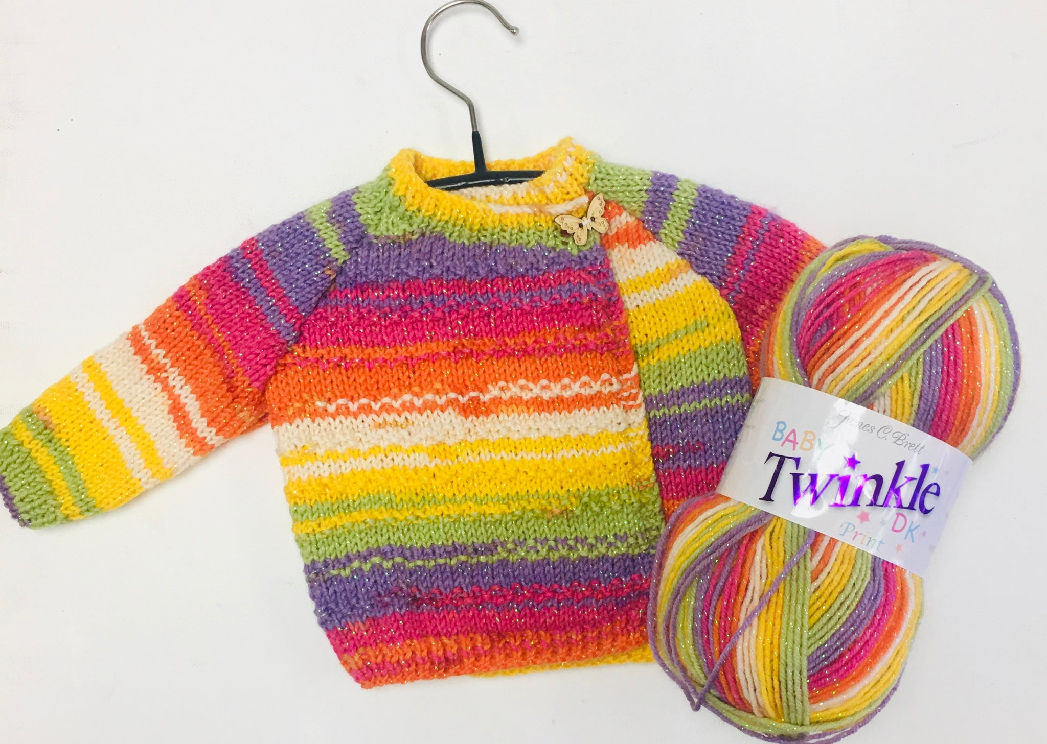 Newborn 0-3 Months Twinkle Hand Knitted Garment