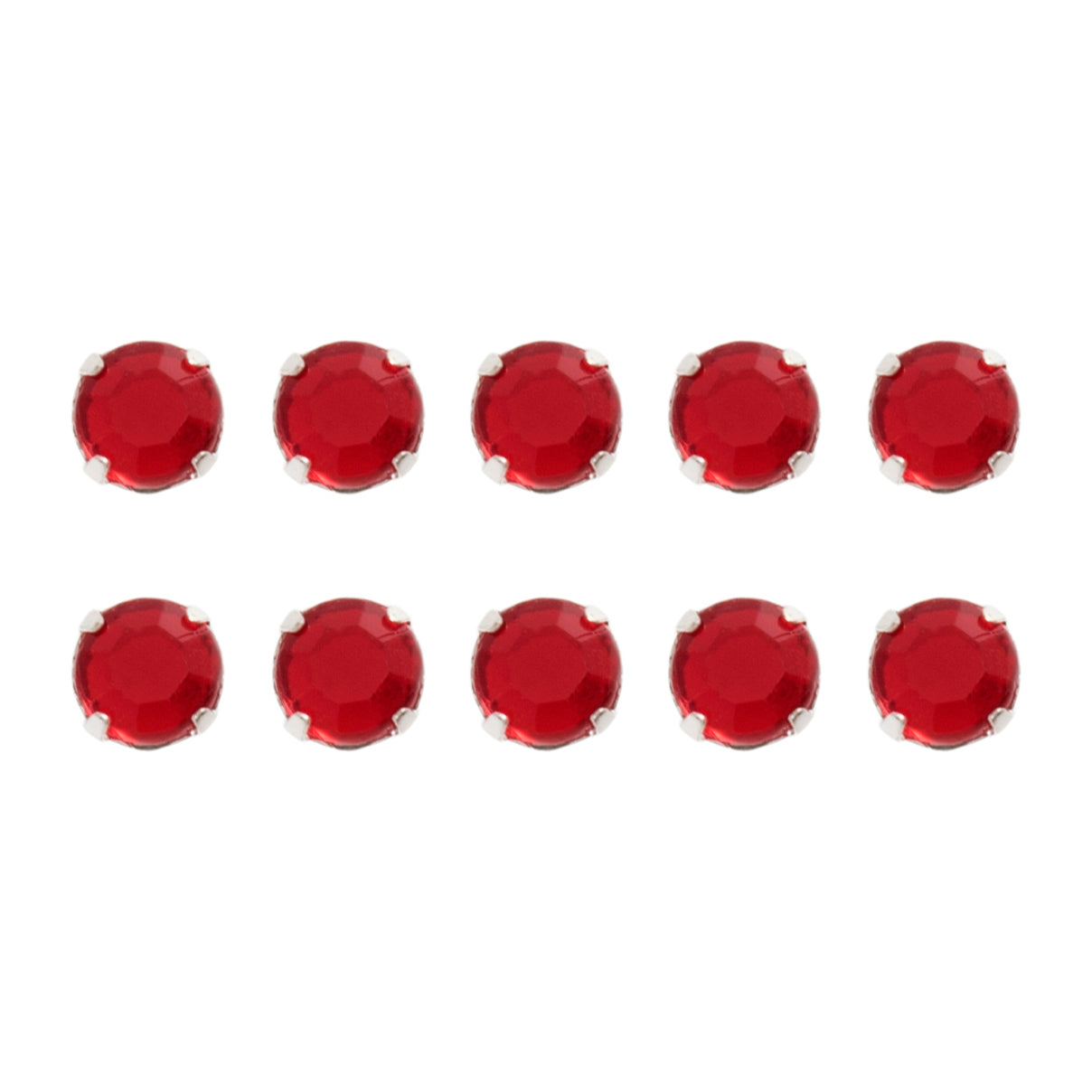 Gutermann Crystal Beads: 5mm: Red 6655
