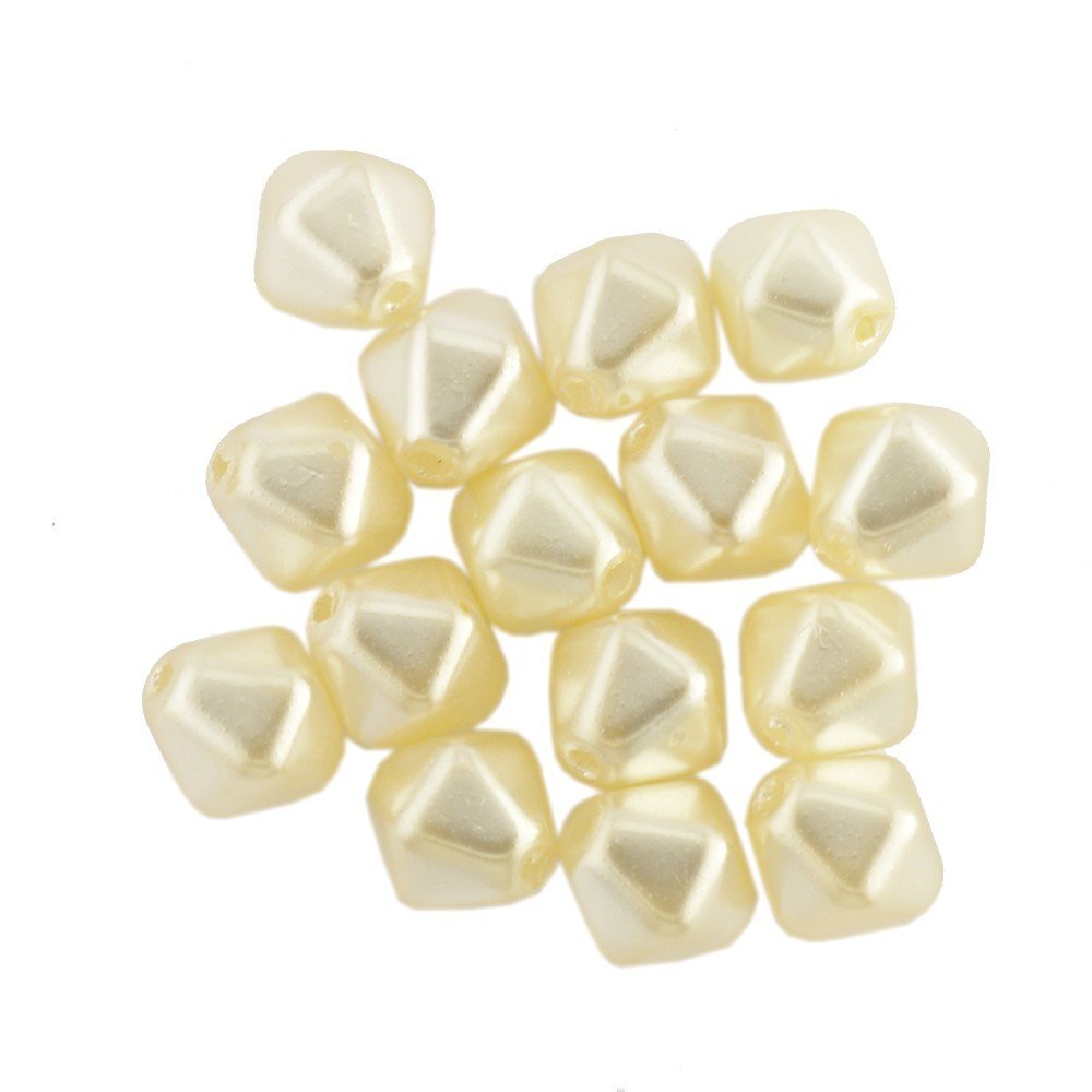 Gutermann Shaped Glass Pearl Beads 1700 Champagne Diamond Drops