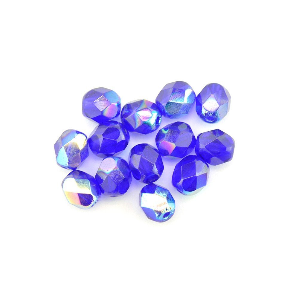 Gutermann 4mm Round Faceted Glass Beads 5960 Navy