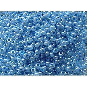 Gutermann Seed Beads Size 9/0 6300 Light Blue Pearl