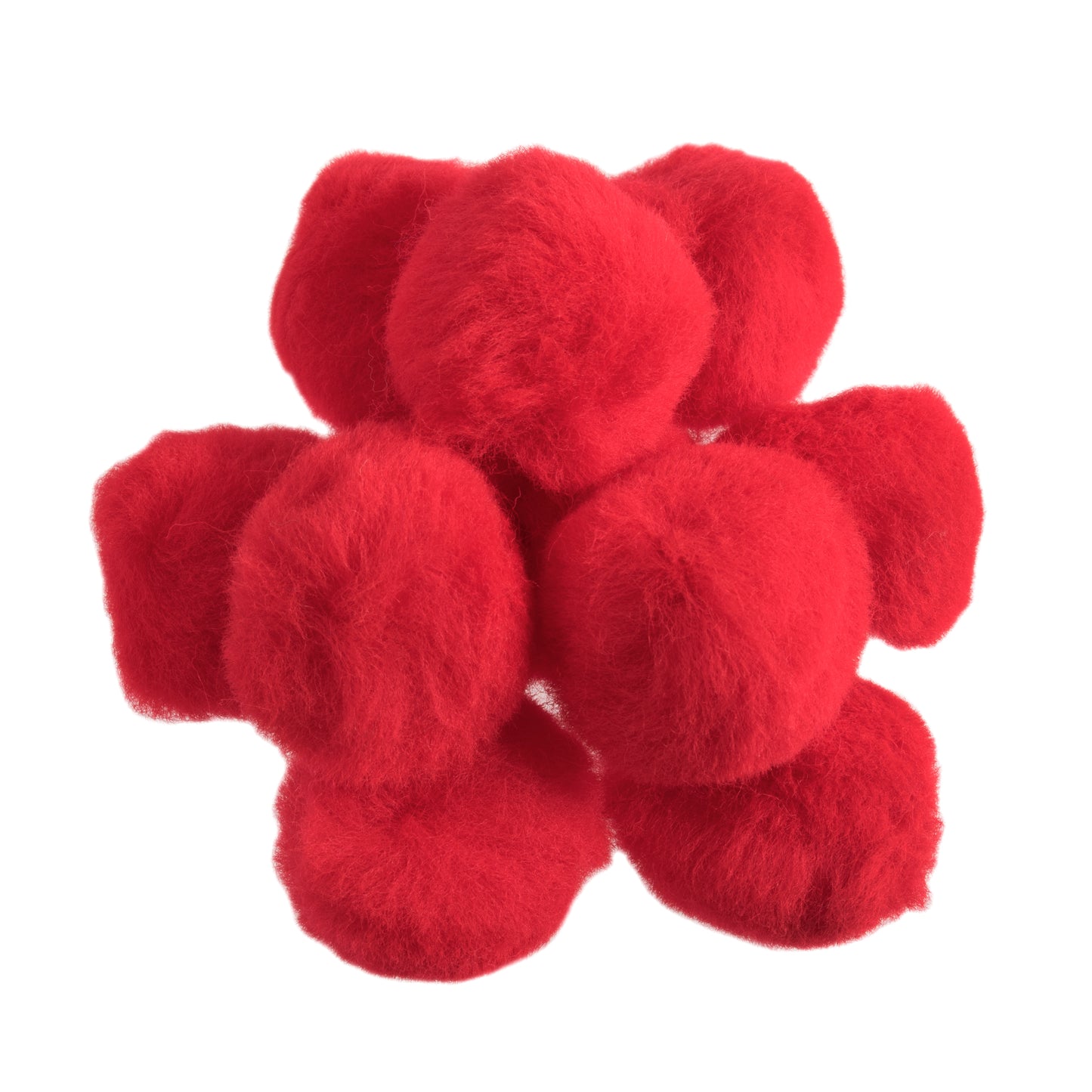 Pom Pom Red Pack 3.5cm Of 50