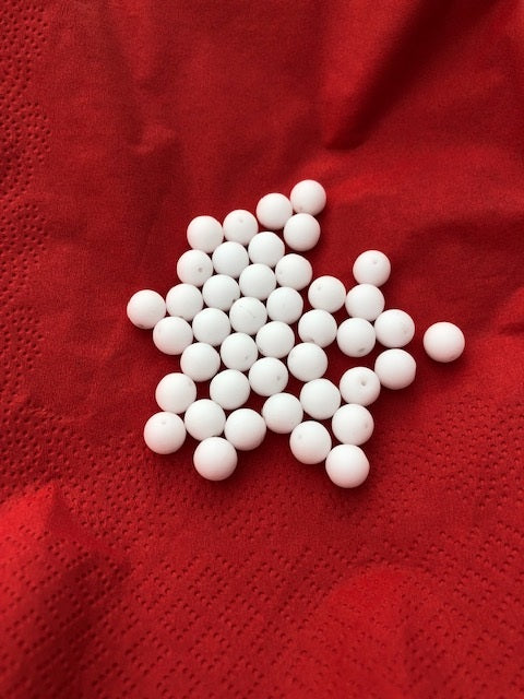 Gutermann Matt Glass Beads 1005 8mm White