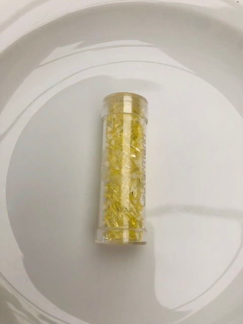 Gutermann Glass Tear Drop Beads 1365 3mm Light Lemon