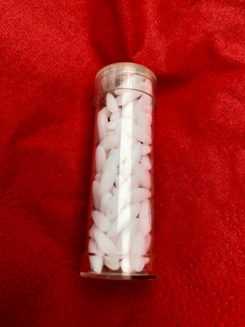 Gutermann Glass Tear Drop Beads 1005 3mm White