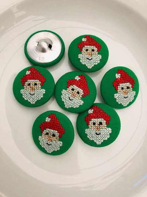 Father Christmas Button