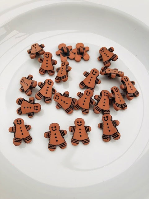 Gingerbread Man Button