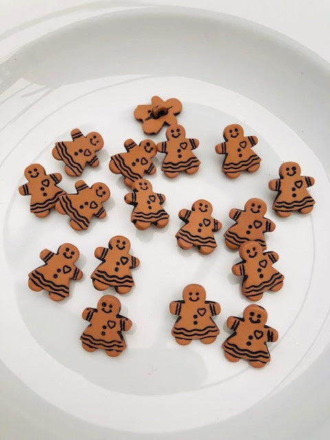 Gingerbread Woman Button