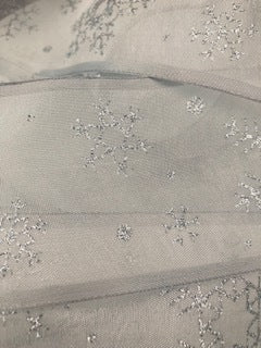 Winter Ice Flakes Christmas Ribbon
