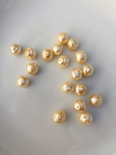 Gutermann Glass Hawaiian Pearl Beads 1085 8mm Cream