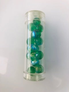 Gutermann Rainbow Glass Beads 8375 8mm Green