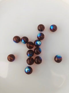 Gutermann Rainbow Glass Beads 2046 8mm Bronze