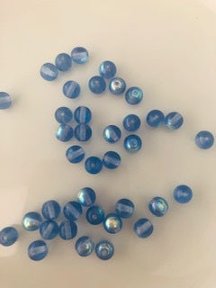 Gutermann Rainbow Glass Beads 6660 6mm Blue