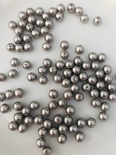 Gutermann Glass Beads 9495 6mm Silver