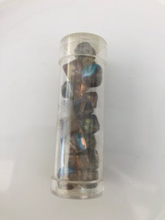 Gutermann Cube Glass Beads 2525 8mm Grey