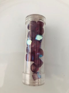 Gutermann Cube Glass Beads 4395 8mm Red
