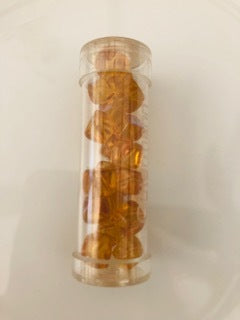 Gutermann Cube Glass Beads 8940 8mm Amber