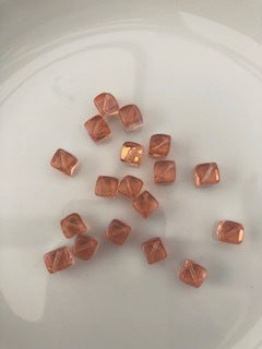 Gutermann Cube Glass Beads 4985 8mm Pink