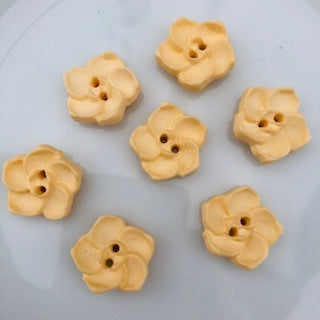 Flower Button - Peach