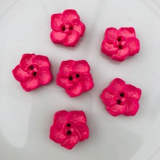 Flower Button Pink