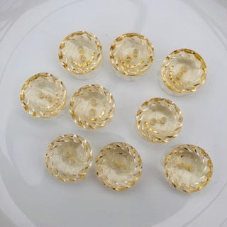 Crystal Button Yellow