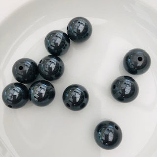 Small Round Bead : Dark Grey