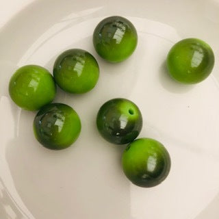 Large Round Bead : Lime Green