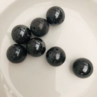 Large Round Bead : Dark Grey