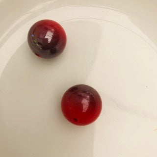 Large Round Bead : Red