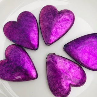 Heart Bead : Purple