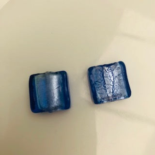 Glass Bead Square : Royal Blue