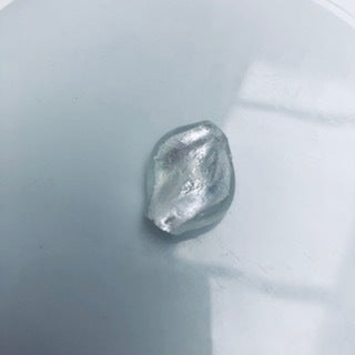 Twisted Glass Bead : White
