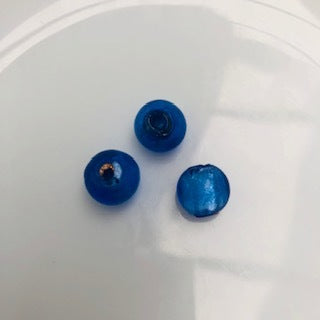 Small Glass Round Bead : Blue