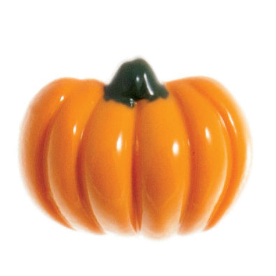 Pumpkin Button 18mm Orange