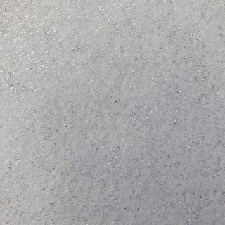 Glitter Felt White
