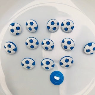 Round Football 13mm Blue