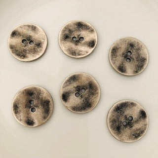 Metal Button 36mm Silver