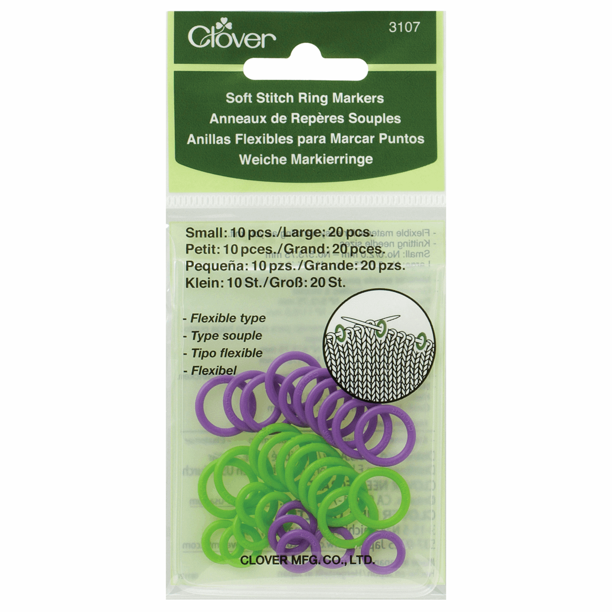 Clover Soft Stitch Ring Markers
