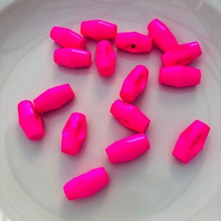 Toggle Loop-Back Button 18mm Neon Fluorescent Pink