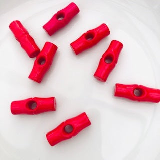 Toggle Button 25mm Red