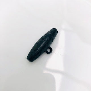 Toggle Imitation Leather Button 30mm Black